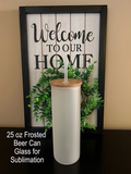 Frosted Glass Tumbler - 25 oz